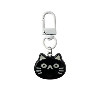 Black and White Resin Keychain