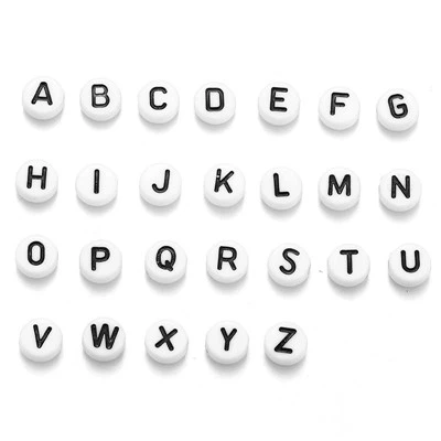 Resin Letter Charms